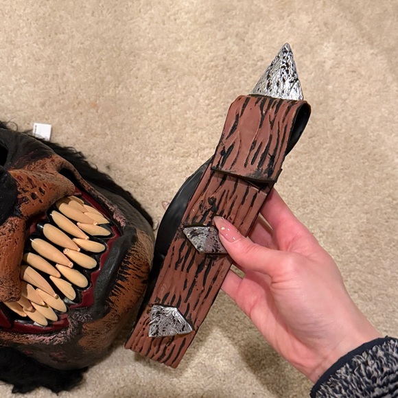 Dolls Kill Fierce Wolf Mask with Red Eyes - Picture 4 of 5